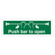 Push Bar to Open Sign